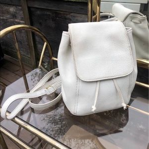 Vintage Small White Coach Backpack
